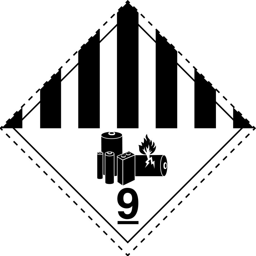 Orientation label dangerous goods